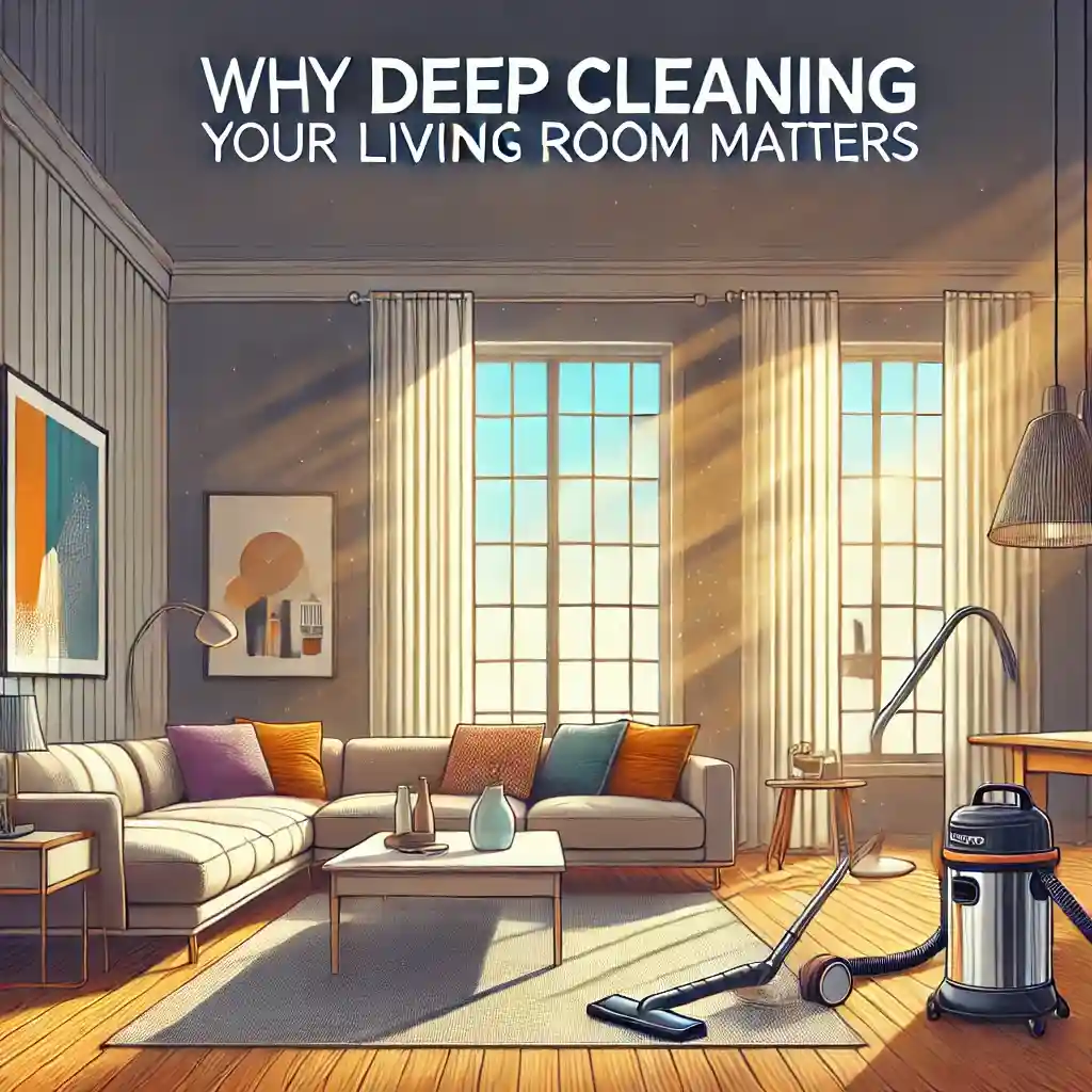 deep clean living room