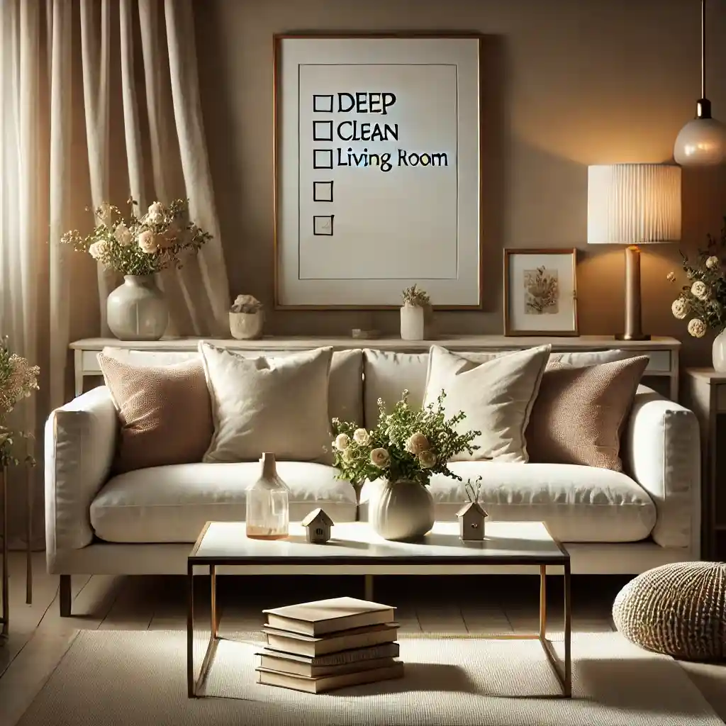 living room cleaning checklist pdf