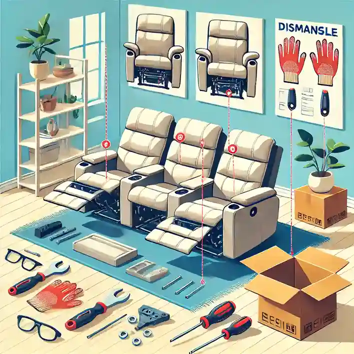 how to dismantle a sofa for disposal