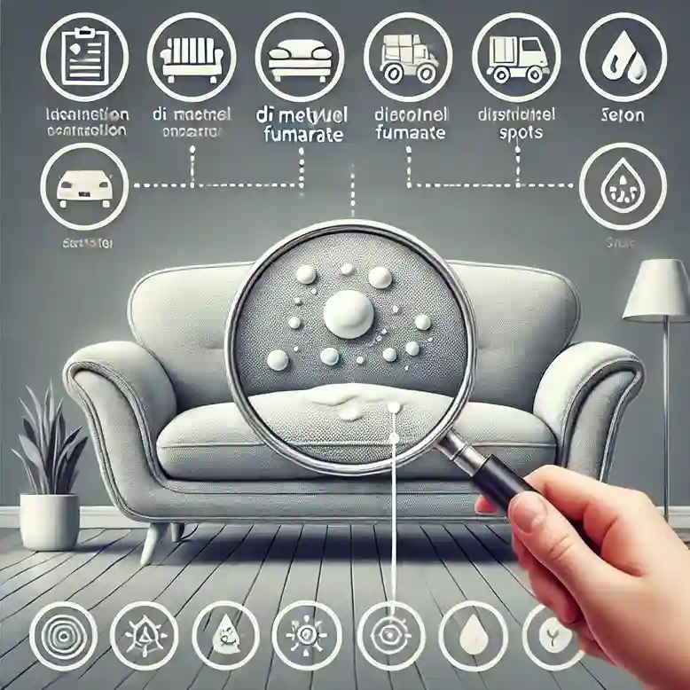 remove dimethyl fumarate from sofa