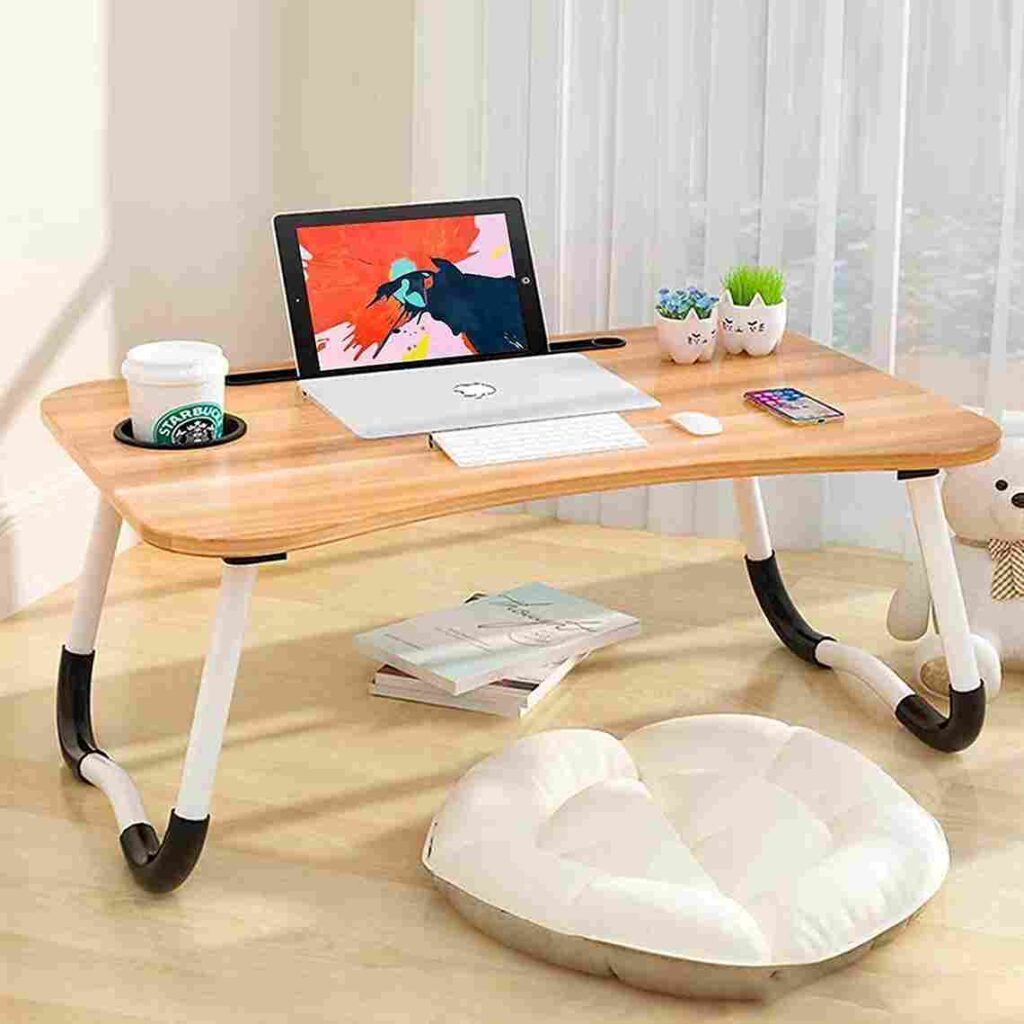 black flower multipurpose foldable table 11zon