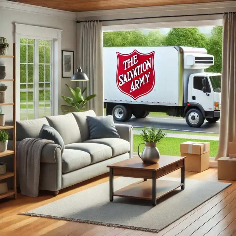 Does Salvation Army Pick Up Furniture Inside House