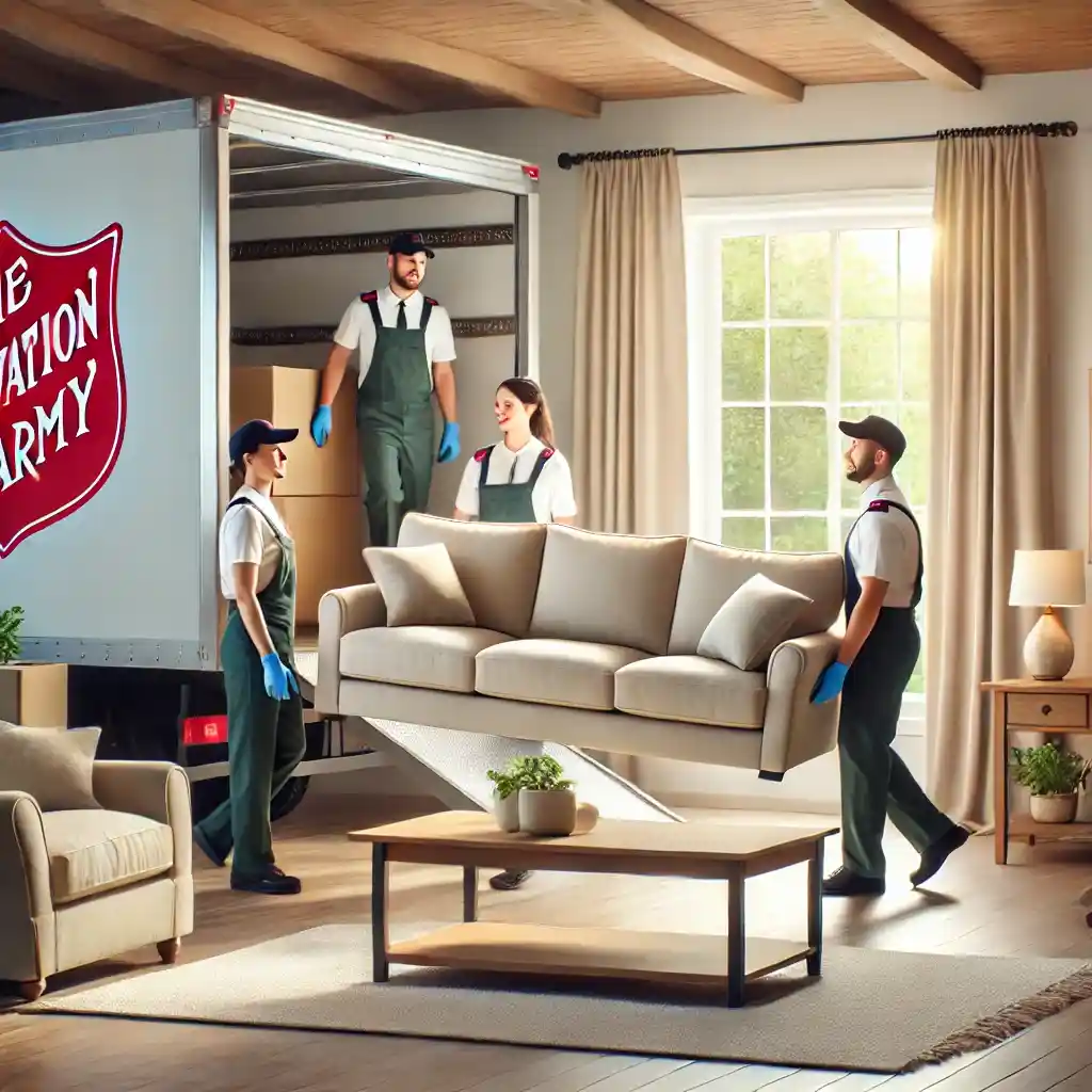 Does Salvation Army Pick Up Furniture Inside House