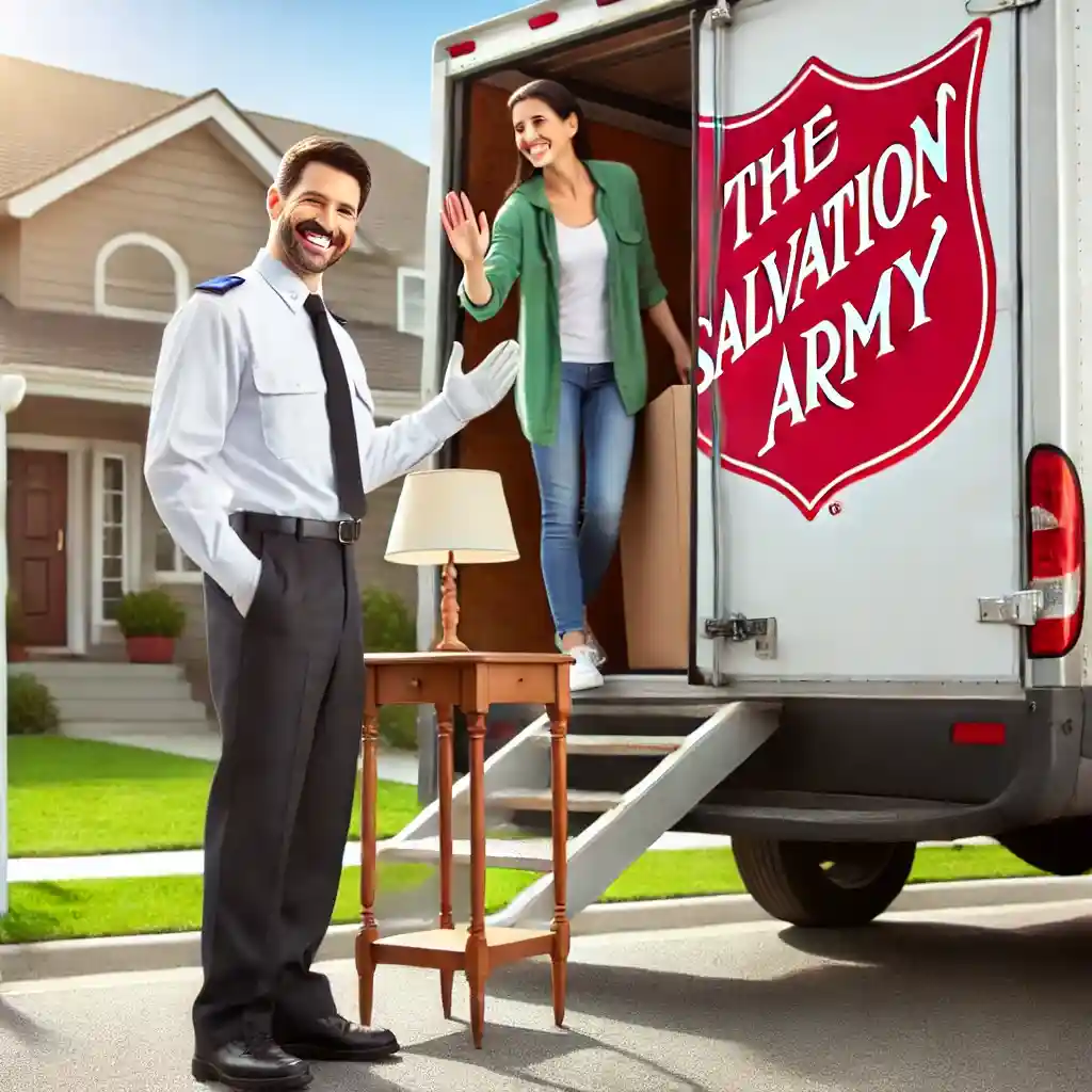 Does Salvation Army Pick Up Furniture Inside House