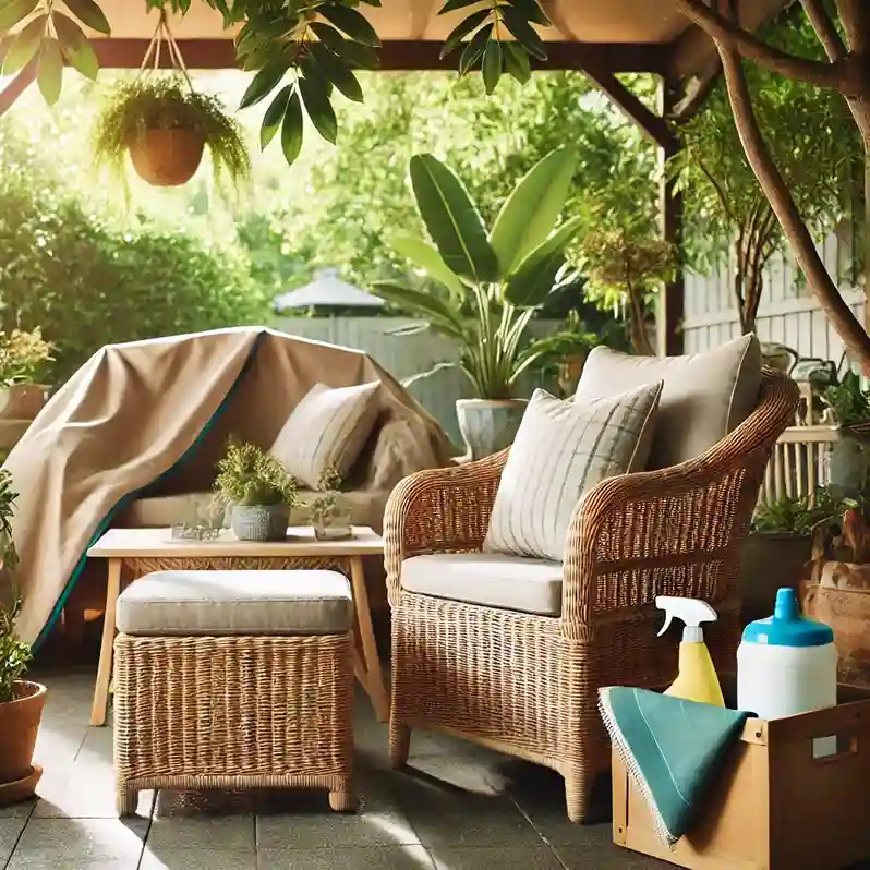 how to preserve wicker furniture for outdoor use